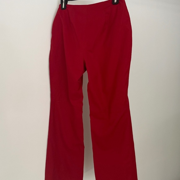 Y2K INC International Concepts Red Side Zippered Fully Lined Pants Size 4 Petite - Picture 3 of 10